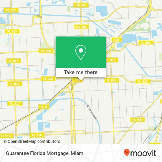 Mapa de Guarantee Florida Mortgage