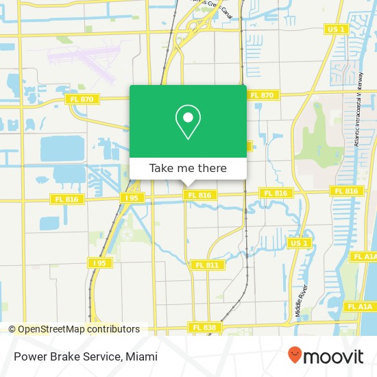 Power Brake Service map