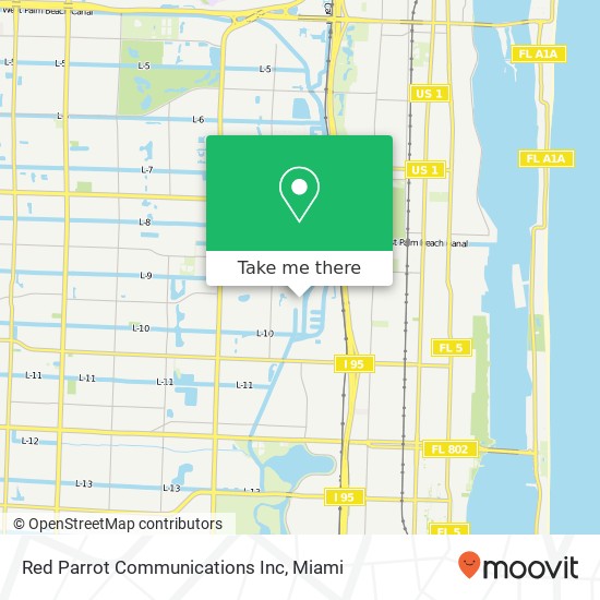 Mapa de Red Parrot Communications Inc