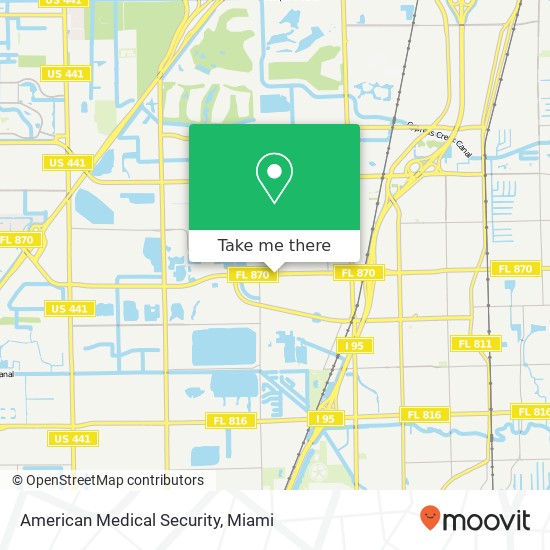 American Medical Security map