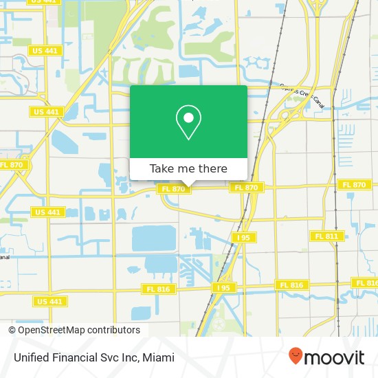 Unified Financial Svc Inc map