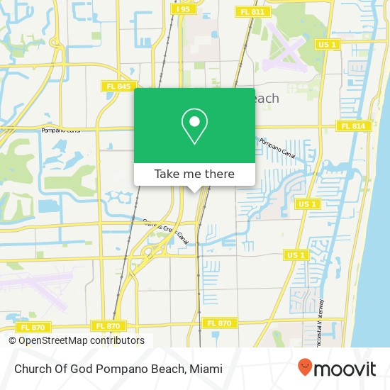 Church Of God Pompano Beach map