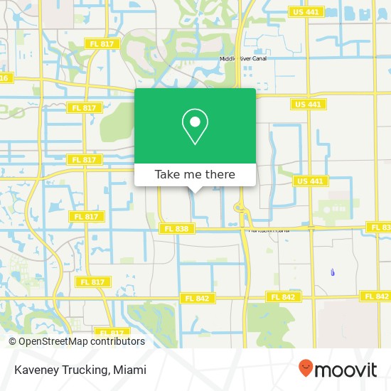 Mapa de Kaveney Trucking