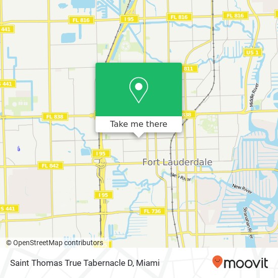 Saint Thomas True Tabernacle D map