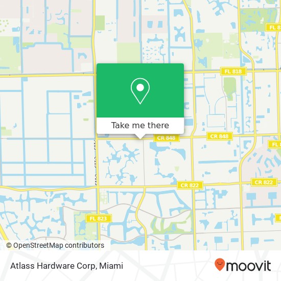 Mapa de Atlass Hardware Corp