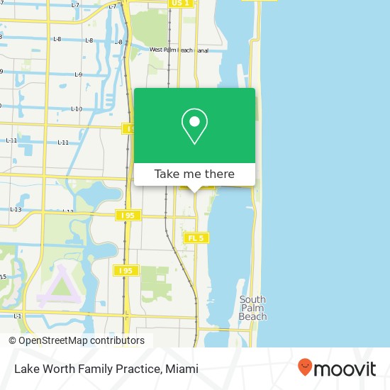 Mapa de Lake Worth Family Practice