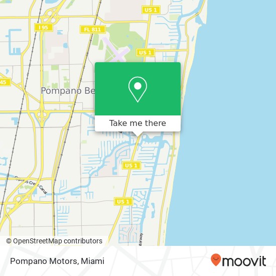 Mapa de Pompano Motors