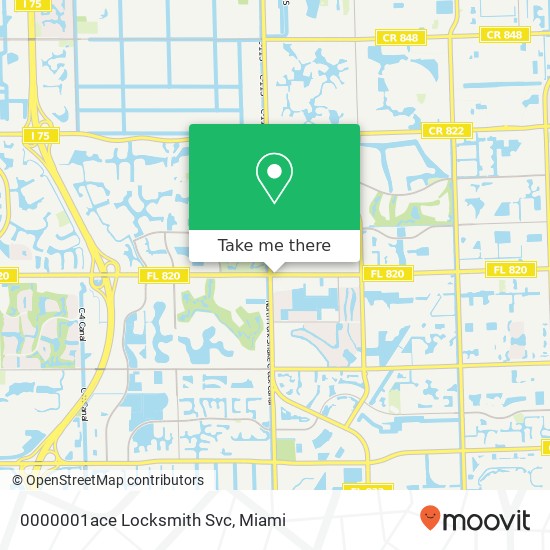 Mapa de 0000001ace Locksmith Svc