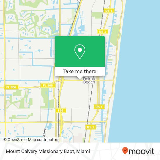 Mount Calvery Missionary Bapt map