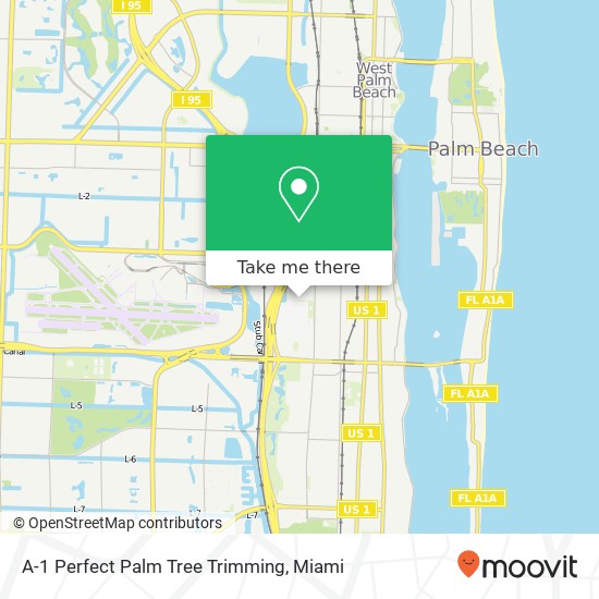 A-1 Perfect Palm Tree Trimming map