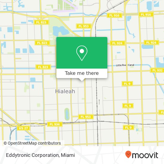 Eddytronic Corporation map