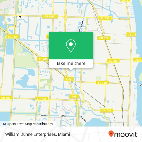 William Dunne Enterprises map