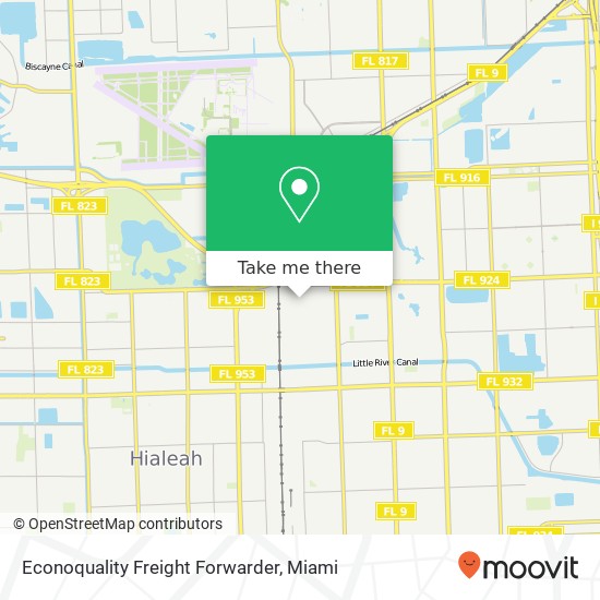 Mapa de Econoquality Freight Forwarder