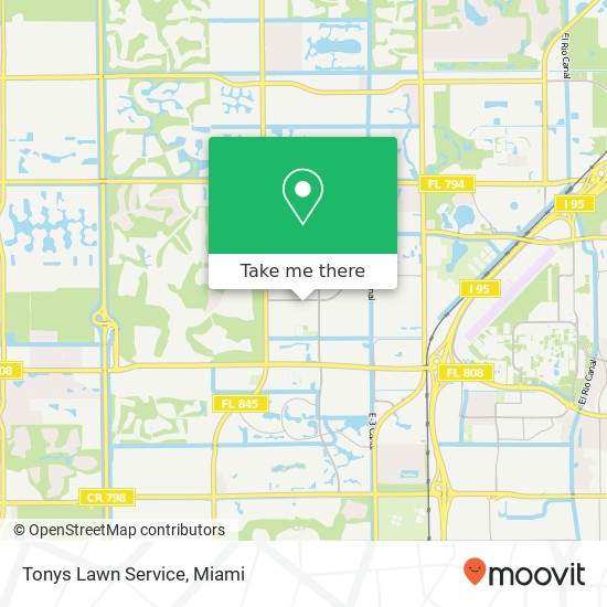 Mapa de Tonys Lawn Service