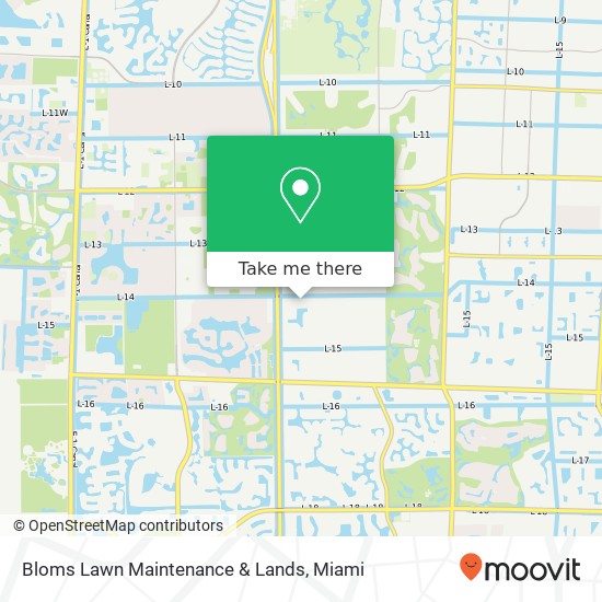Bloms Lawn Maintenance & Lands map