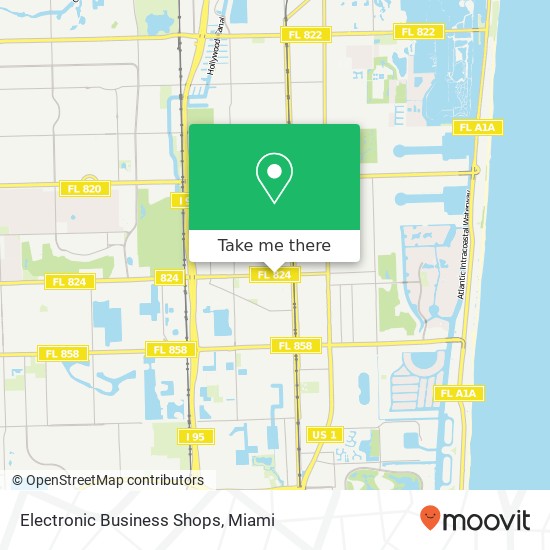 Electronic Business Shops map