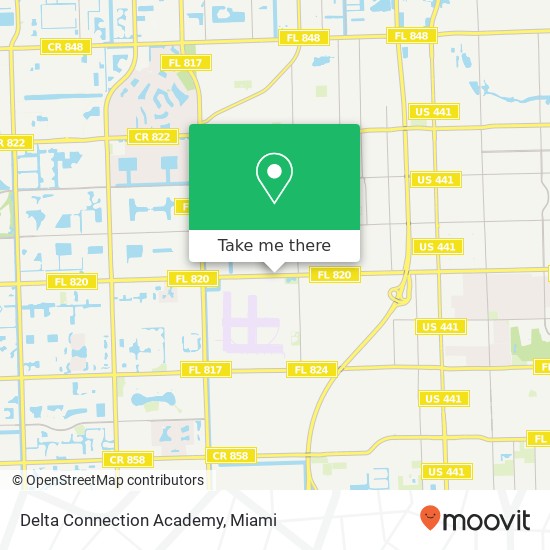 Delta Connection Academy map