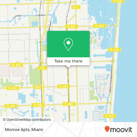 Mapa de Monroe Apts