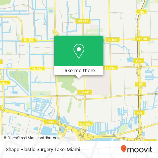 Shape Plastic Surgery Take map