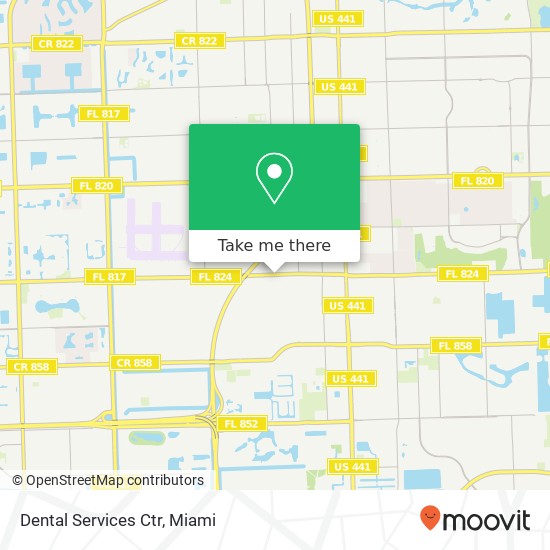 Dental Services Ctr map