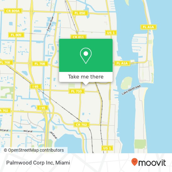 Palmwood Corp Inc map