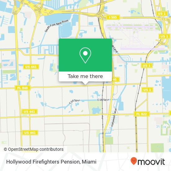 Mapa de Hollywood Firefighters Pension