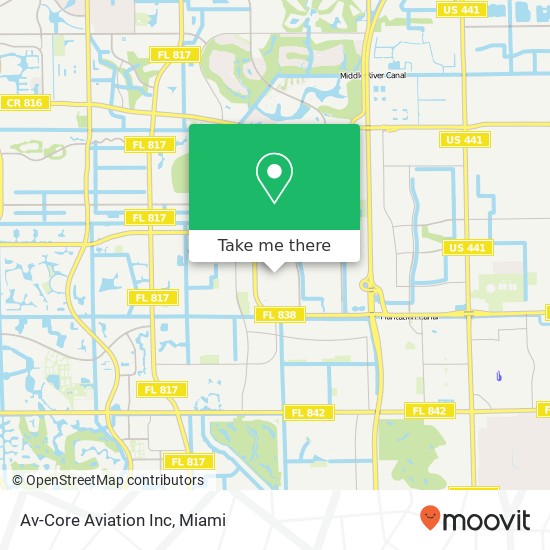 Av-Core Aviation Inc map