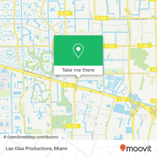 Las Olas Productions map