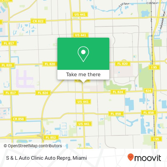 S & L Auto Clinic Auto Reprg map