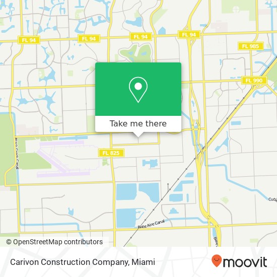 Carivon Construction Company map