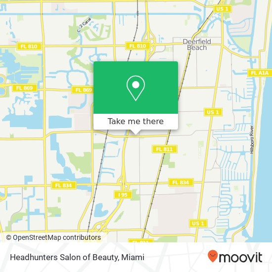 Mapa de Headhunters Salon of Beauty