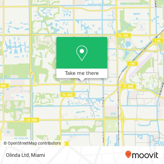 Olinda Ltd map