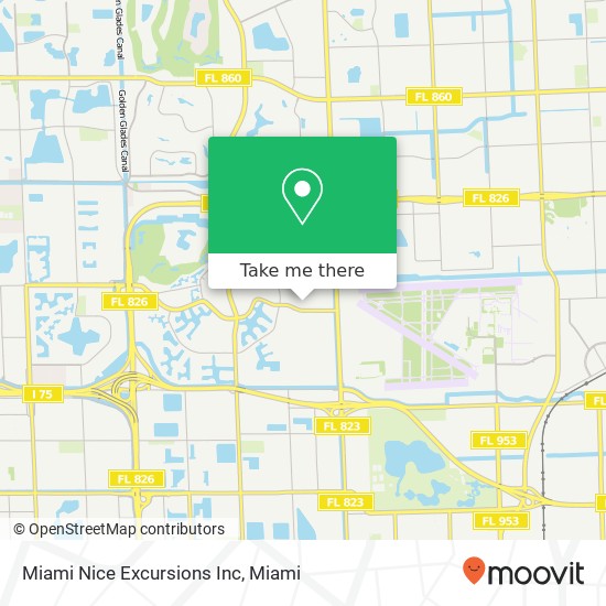 Mapa de Miami Nice Excursions Inc