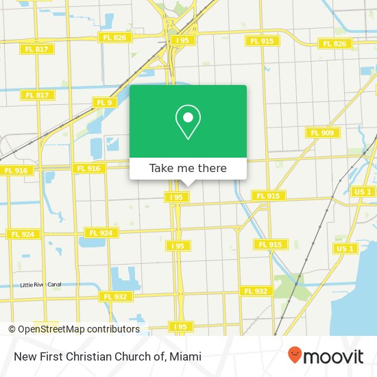 Mapa de New First Christian Church of