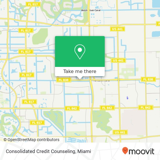 Consolidated Credit Counseling map