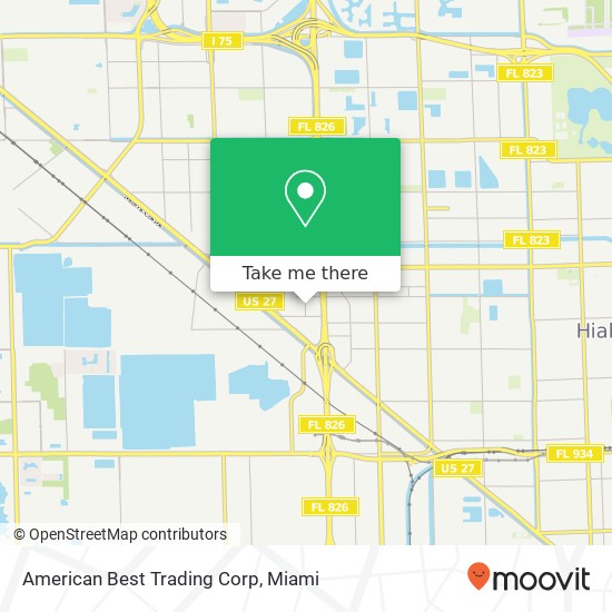 American Best Trading Corp map