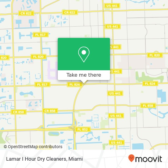 Lamar I Hour Dry Cleaners map