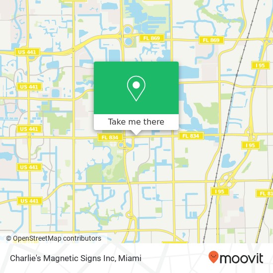 Mapa de Charlie's Magnetic Signs Inc