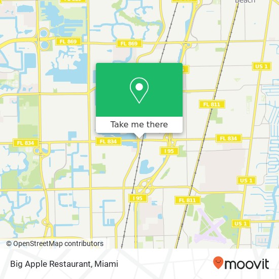 Big Apple Restaurant map