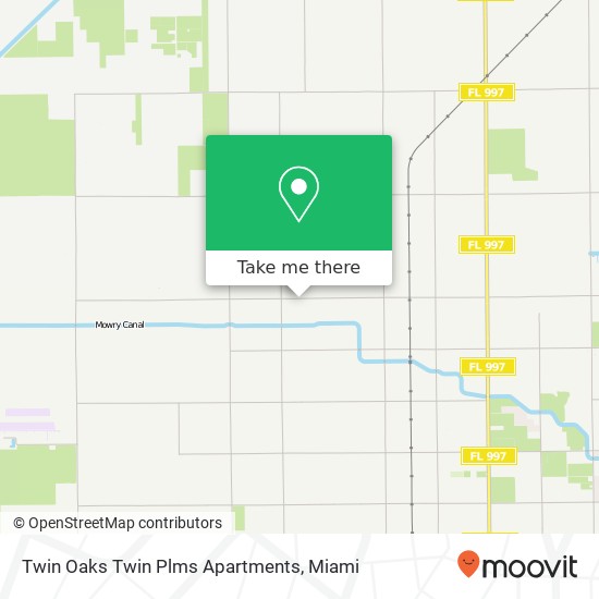 Mapa de Twin Oaks Twin Plms Apartments