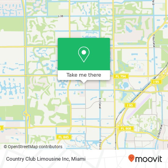 Country Club Limousine Inc map