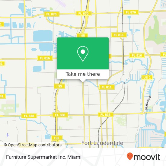 Mapa de Furniture Supermarket Inc