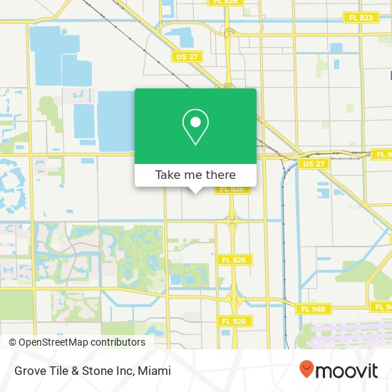 Grove Tile & Stone Inc map