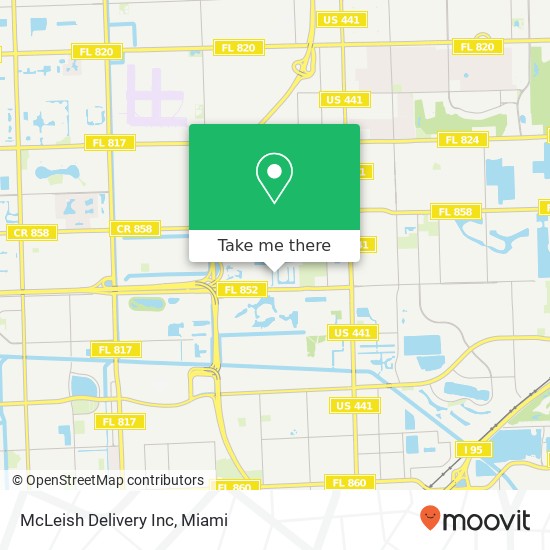 McLeish Delivery Inc map