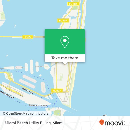 Miami Beach Utility Billing map