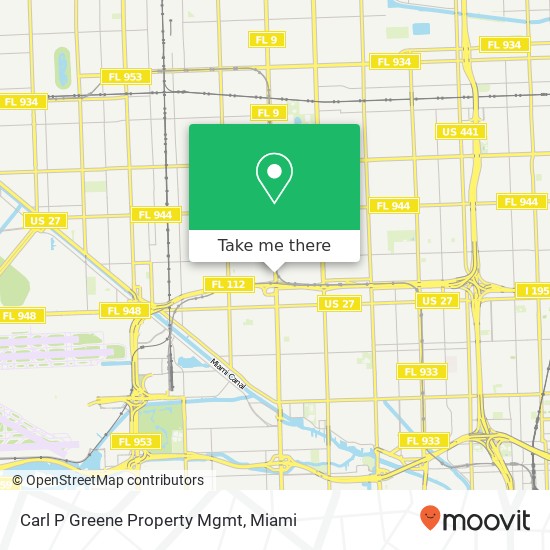 Carl P Greene Property Mgmt map