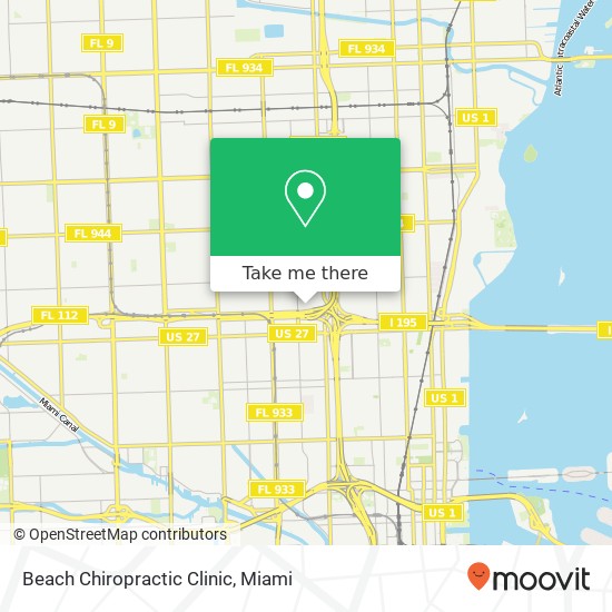 Beach Chiropractic Clinic map