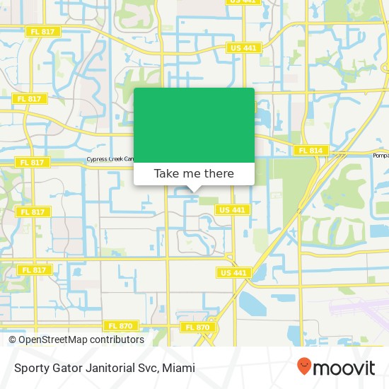 Sporty Gator Janitorial Svc map