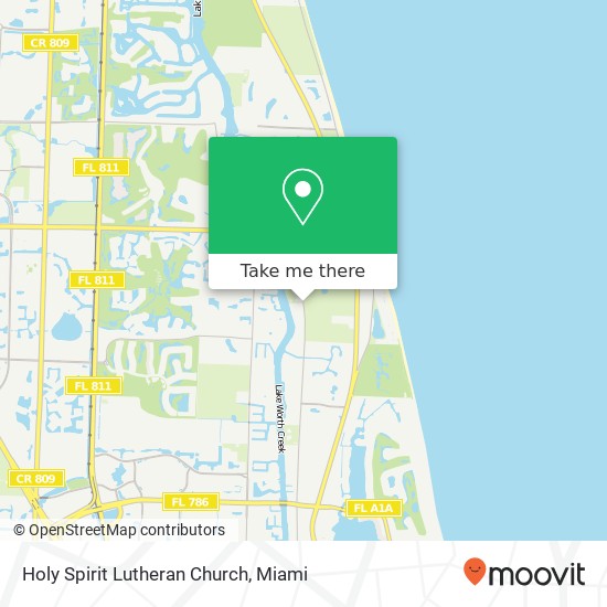 Holy Spirit Lutheran Church map