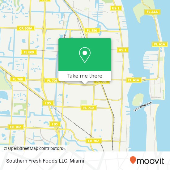 Mapa de Southern Fresh Foods LLC